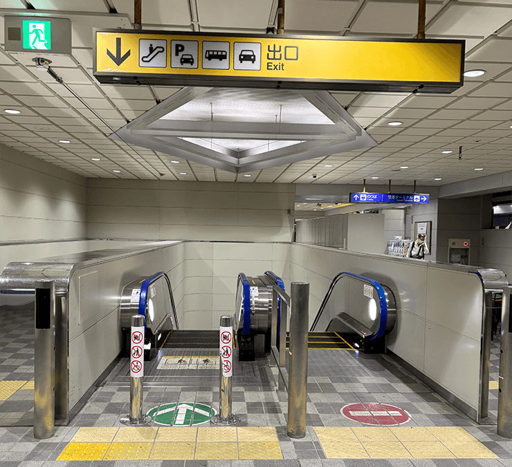  送迎車までの道のり